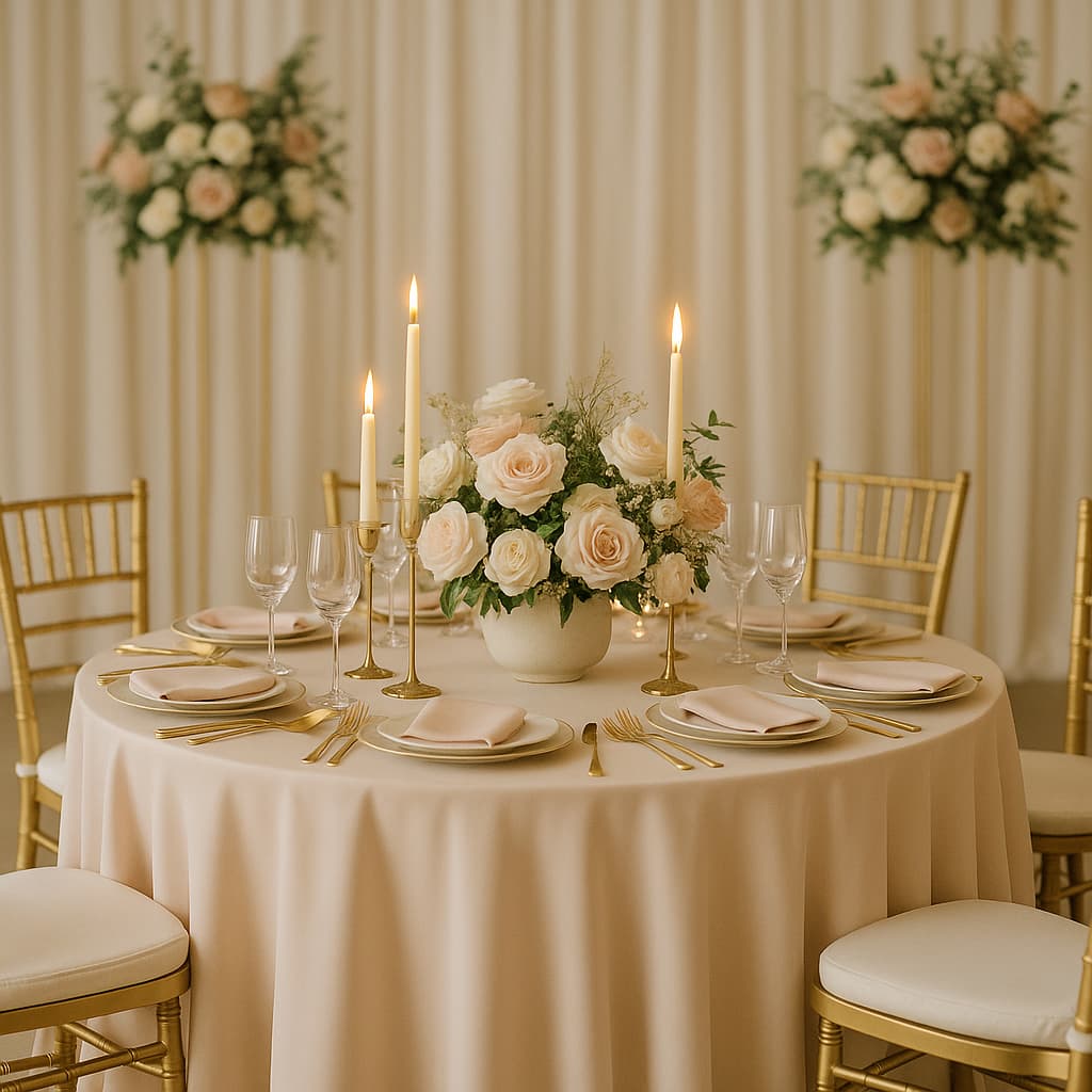 Elegant event setup by Ivory Decors